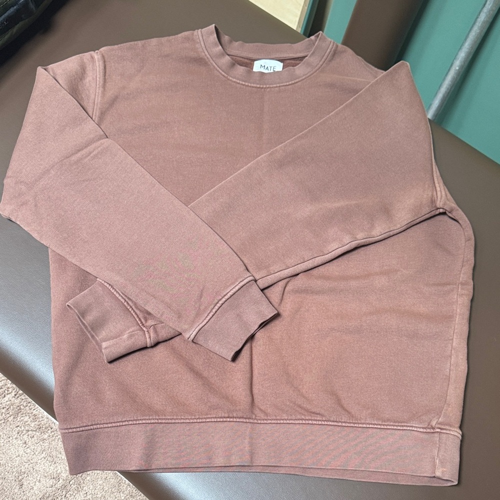 Men’s organic fleece crewneck